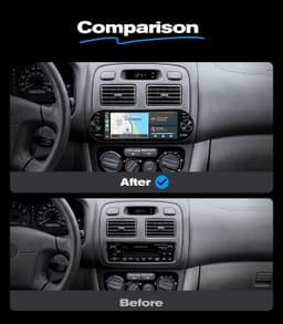 Video In-Dash Units w/GPS 6.86 Single Din Car Radio Stereo Volume Knob CarPlay gallery image 2