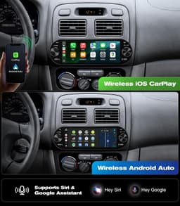Video In-Dash Units w/GPS 6.86 Single Din Car Radio Stereo Volume Knob CarPlay gallery image 3