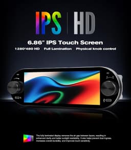Video In-Dash Units w/GPS 6.86 Single Din Car Radio Stereo Volume Knob CarPlay gallery image 5