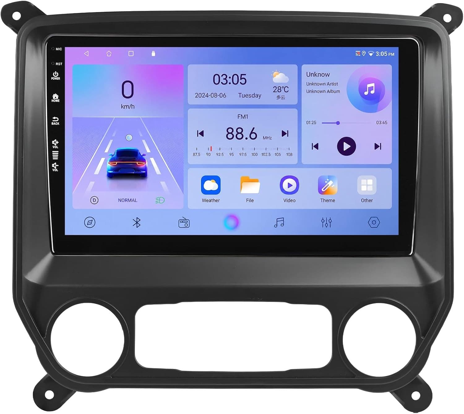 Video In-Dash Units w/GPS Android 64G Car Radio Upgrade Chevy Silverado GMC Sier