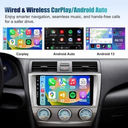 Android 13 Car Stereo Wireless CarPlay Android Auto Toyota Camry 2006-2011 Ready gallery image 7