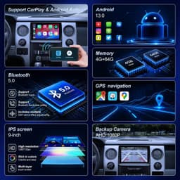 Video In-Dash Units w/GPS 2009 9in Car Radio Stereo Upgrade Ford F150 2009 2012 gallery image 2