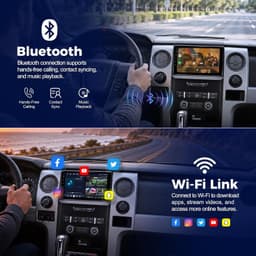 Video In-Dash Units w/GPS 2009 9in Car Radio Stereo Upgrade Ford F150 2009 2012 gallery image 3
