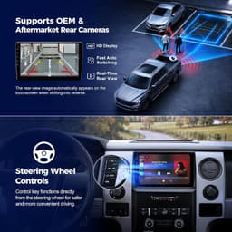 Video In-Dash Units w/GPS 2009 9in Car Radio Stereo Upgrade Ford F150 2009 2012 gallery image 4