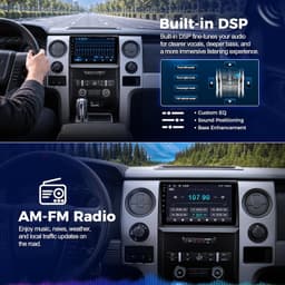 Video In-Dash Units w/GPS 2009 9in Car Radio Stereo Upgrade Ford F150 2009 2012 gallery image 6