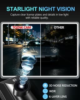 Other Car Video 4K+4K Dash Cam Front and Rear Satrlight Night Vision ADAS 5.8GHz gallery image 3