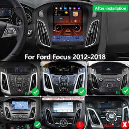 Video In-Dash Units w/GPS 2012 Car Radio Ford Focus 2012 2018 8 Core 6GB+64GB St gallery image 2