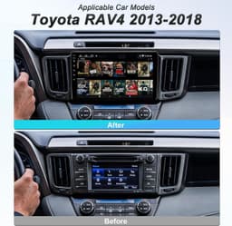Video In-Dash Units w/GPS 2013 64GB Android 13 Car Radio Stereo 2018 Toyota RAV4 gallery image 2