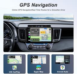 Video In-Dash Units w/GPS 2013 64GB Android 13 Car Radio Stereo 2018 Toyota RAV4 gallery image 6
