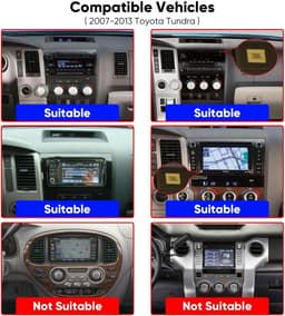 Android 13 Car Stereo Wireless CarPlay Android Auto Toyota Tundra 2007-2013 GPS gallery image 2