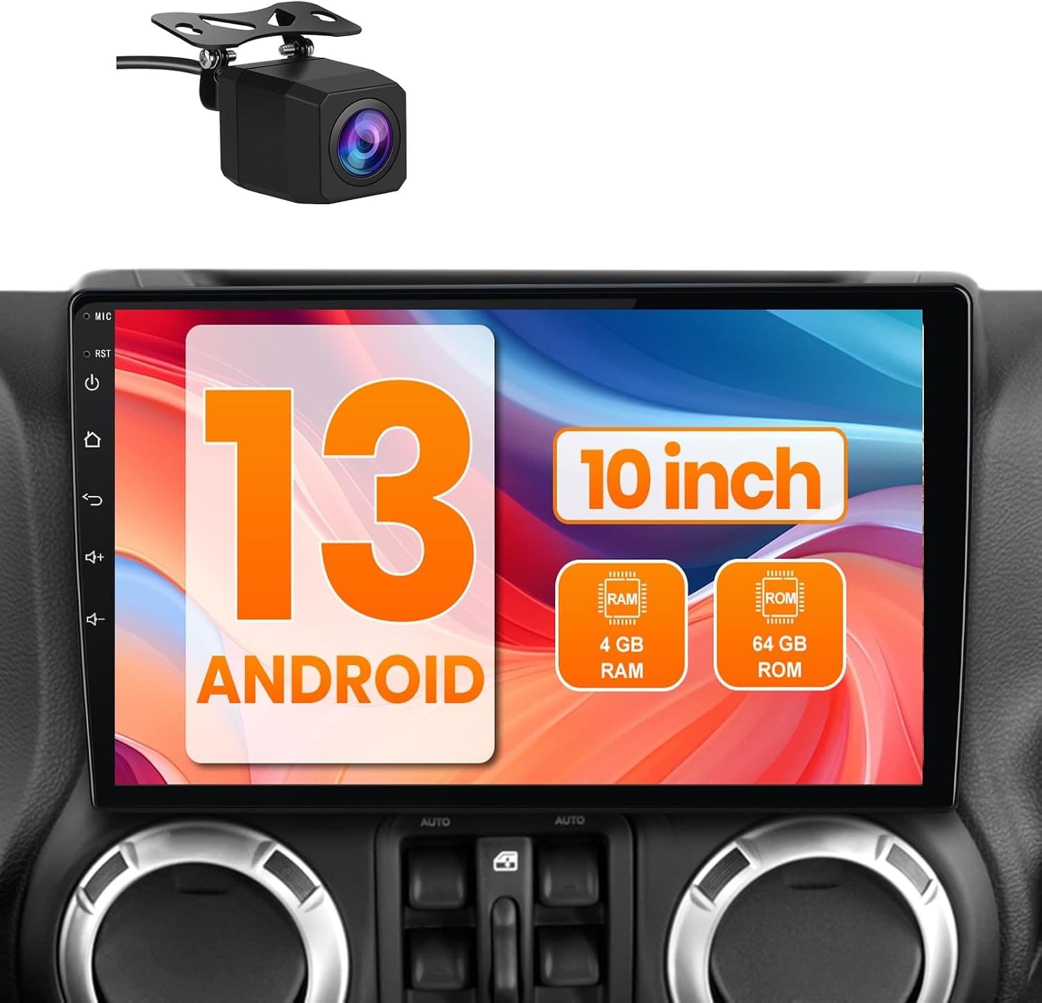 Video In-Dash Units w/GPS 4GB+64GB with Backup Camera 2007 Car Radio Stereo Upgr