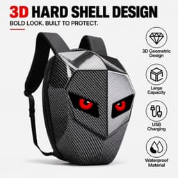 Laptop Cases & Bags Carbon Fibre | View order LED Motorcycle Backpack Men Hard gallery image 3