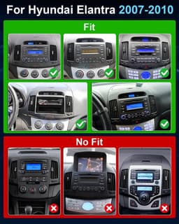 Video In-Dash Units w/GPS 2007 64G Car Radio Stereo Hyundai Elantra 2007 2010 Ca gallery image 2