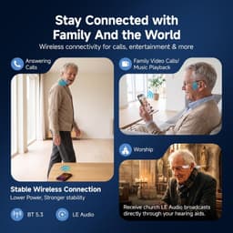 Hearing Aids White TE102 Digital Smart Control RIC Hearing Aid Seniors Kit Ready gallery image 4