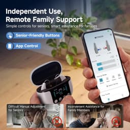 Hearing Aids White TE102 Digital Smart Control RIC Hearing Aid Seniors Kit Ready gallery image 5