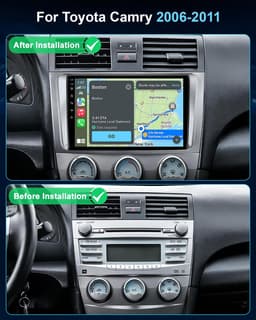 Android 13 Car Stereo Wireless CarPlay Android Auto Toyota Camry 2006-2011 Ready gallery image 2