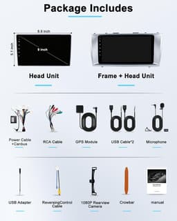Android 13 Car Stereo Wireless CarPlay Android Auto Toyota Camry 2006-2011 Ready gallery image 7