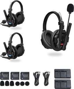 Microphones & Wireless Systems Black Xtalk XMax3 Wireless Intercom Headset Syste gallery image 1
