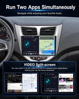 Android 13 Car Stereo Wireless CarPlay Android Auto Hyundai Accent 2012-2017 GPS gallery image 4