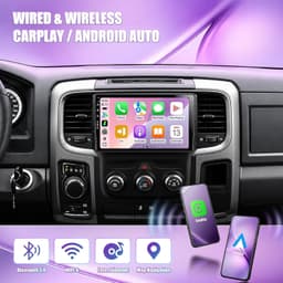Android 13 Car Stereo Wireless CarPlay Android Auto Dodge Cam 2013-2018 GPS Kit gallery image 5