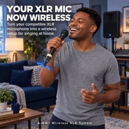Microphones & Wireless Systems Wireless XLR Microphone System 5.8GHz Transmitter gallery image 8