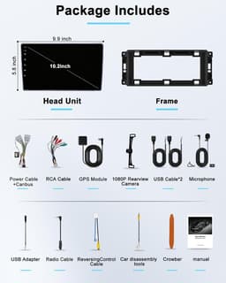 Android 13 Car Stereo Wireless CarPlay Android Auto Jeep Wrangler JK Dodge Ram gallery image 4