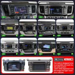 Video In-Dash Units w/GPS 2013 Car Radio Stereo Toyota RAV4 2013 2018 4Core 4+64 gallery image 2