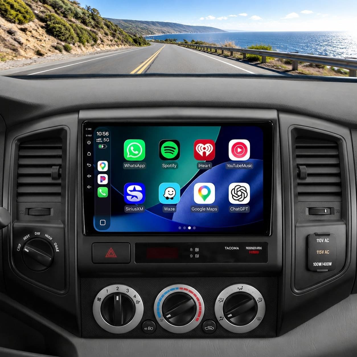 Video In-Dash Units w/GPS 2005 64G Radio Stereo Toyota Tacoma 2005 2015 CarPlay