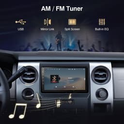 9in Android 13 Car Stereo Wireless CarPlay Android Auto Ford F150 2009-2014 GPS gallery image 4