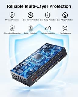 DM-380 Chargers & Cradles black 24 Port Charging Station Multiple Devices 420W gallery image 2