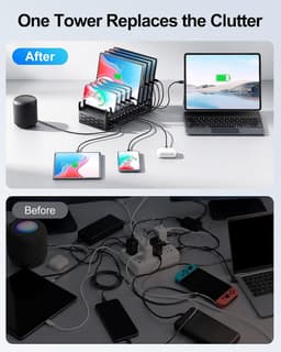 DM-380 Chargers & Cradles black 24 Port Charging Station Multiple Devices 420W gallery image 3