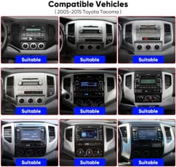 9in Android 13 Car Stereo Wireless CarPlay Android Auto Toyota Tacoma 2005-2015 gallery image 6