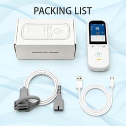 Pulse Oximeters White Pulse Oximeter Baby & Kids Overnight Rechargeable Handheld gallery image 4