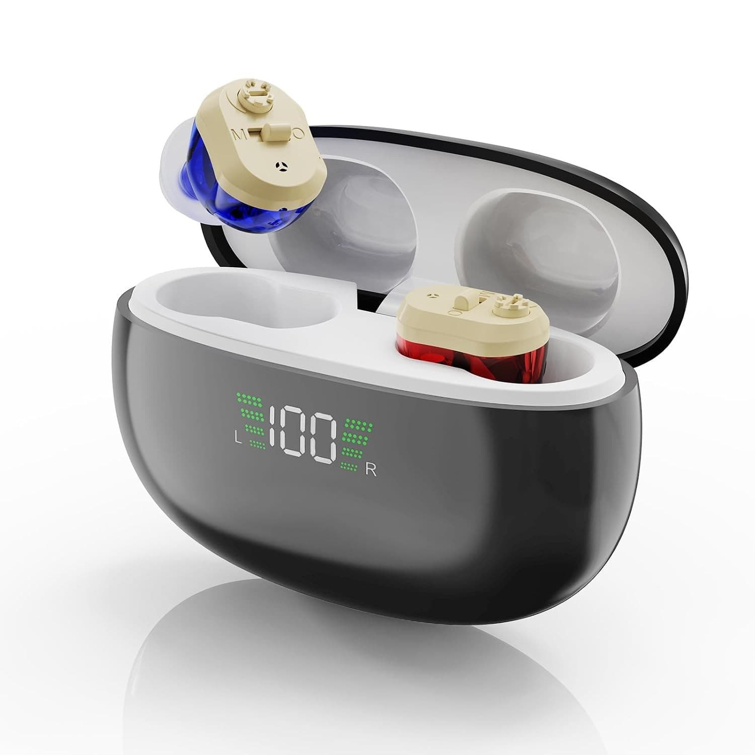 GM951 Hearing Aids Invisible Hearing Aids Adults Wind Noise Reduction HD Digital