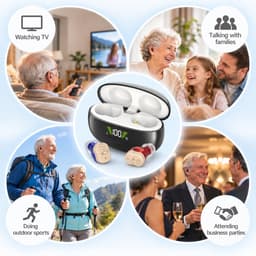 GM951 Hearing Aids Invisible Hearing Aids Adults Wind Noise Reduction HD Digital gallery image 5