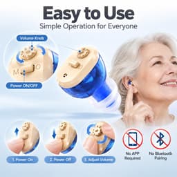 GM951 Hearing Aids Invisible Hearing Aids Adults Wind Noise Reduction HD Digital gallery image 6