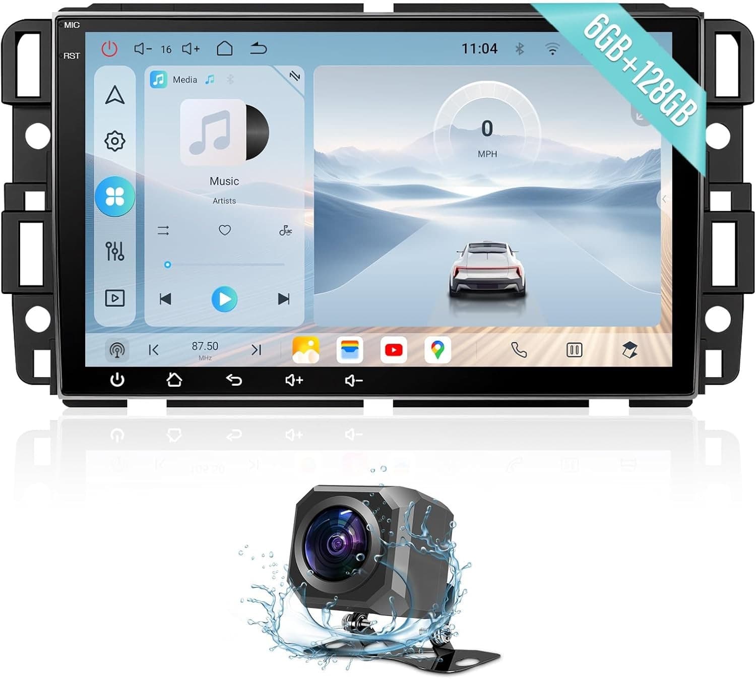 8in Android 13 Car Stereo Wireless CarPlay Android Auto Chevy Silverado/GMC Sier