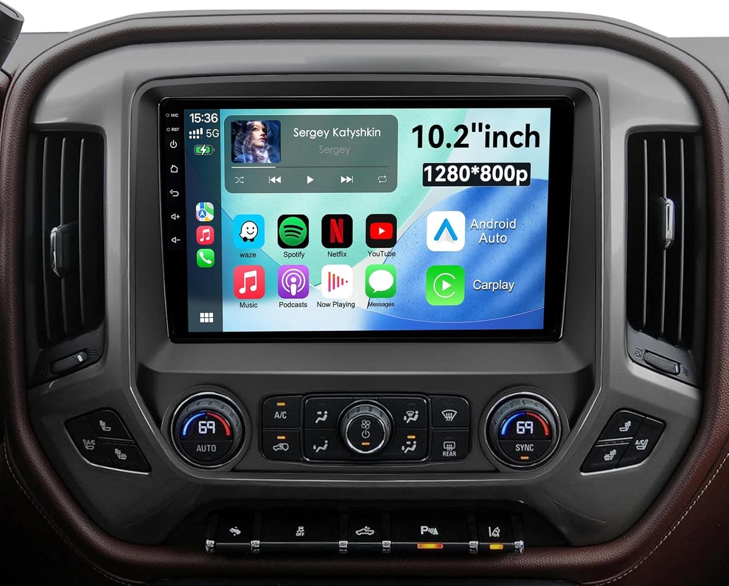 2014-2018 Chevy Silverado Video In-Dash Units w/GPS 2014 64GB Android 13 Car Rad