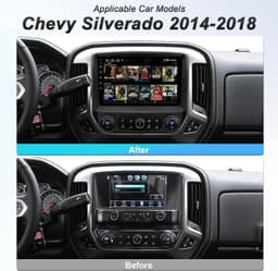 2014-2018 Chevy Silverado Video In-Dash Units w/GPS 2014 64GB Android 13 Car Rad gallery image 8
