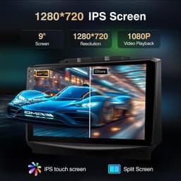 9in Android 13 Car Stereo Wireless CarPlay Android Auto Dodge RAM 1500/2500/3500 gallery image 3