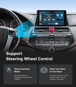 10in Android 13 Car Stereo Wireless CarPlay Android Auto Honda Accord 08-12 GPS gallery image 4
