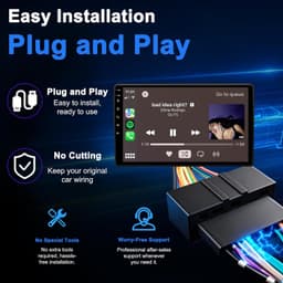 10.2in Android 13 Car Stereo Wireless CarPlay Android Auto Toyota Tacoma GPS Kit gallery image 6