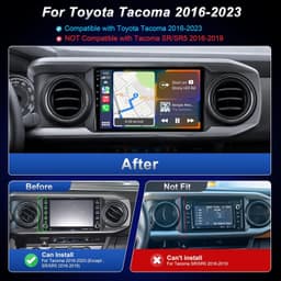 10.2in Android 13 Car Stereo Wireless CarPlay Android Auto Toyota Tacoma GPS Kit gallery image 8