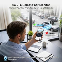 4G LTE Dash Cam with live Streaming,2K+1080P Front and Inside | Car Security Cam gallery image 3