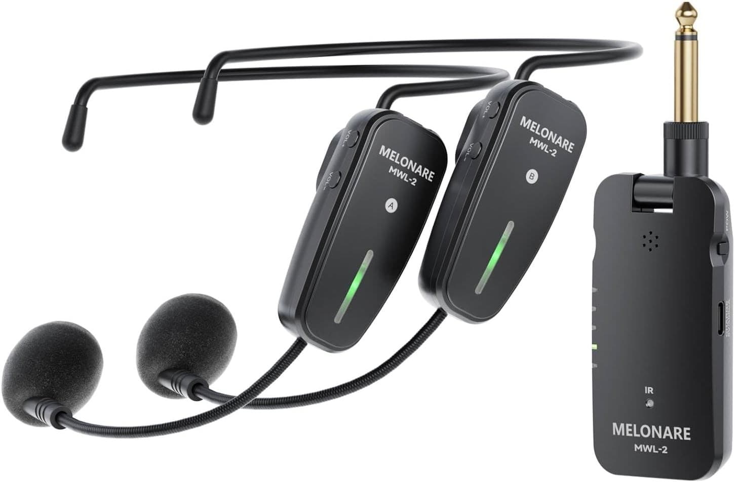MWL-2 Microphones & Wireless Systems Dual UHF Wireless Headset Microphone System
