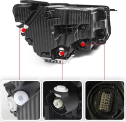 H-JPZNZ-22DD-G Black 2022 Left Full LED Headlight Jeep Compass 2022 2025 | w/DRL gallery image 5