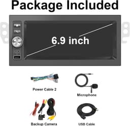 1.5din-gm-6.9cp Video In-Dash Units w/GPS Black 2002 Plug and Play 1.5 Din Car gallery image 5
