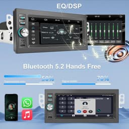 1.5din-gm-6.9cp Video In-Dash Units w/GPS Black 2002 Plug and Play 1.5 Din Car gallery image 6
