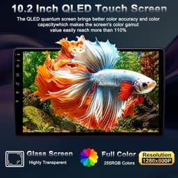10.2in Android 13 Car Stereo Wireless CarPlay Android Auto Chevy Silverado 2014 gallery image 7