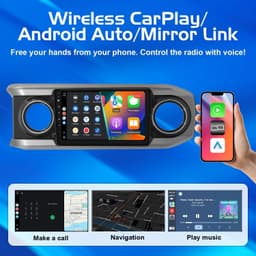 10.1in Android 13 Car Stereo Wireless CarPlay Android Auto Toyota Tacoma GPS Kit gallery image 2